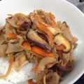 ちぇんばあ's cooksnap of when they made 疲労回復✿豚肉と玉葱のさっぱり生姜焼き丼.
