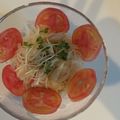 ひじぱぱ's cooksnap of when they made カニかまと玉葱のめんつゆ酢胡麻油サラダ.