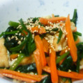 @ちんまりさん's cooksnap of when they made ほうれん草と油揚げの炒め煮.