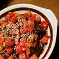 katkimryi's cooksnap of when they made なす煮浸しスープパスタ.