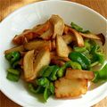 amjkao's cooksnap of when they made 魚河岸あげとピーマンの炒め物.