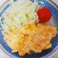 taako1552's cooksnap of when they made あまった納豆のたれでカニカマオムレツ.