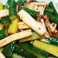 dormouse62's cooksnap of when they made 食欲増進♪イカときゅうりのキムチ炒め.