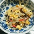 もぐ・ω・くま's cooksnap of when they made お給料日前に♥もやしの彩りおかず60円.