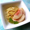 カルン's cooksnap of when they made 桃の冷製パスタ♪.
