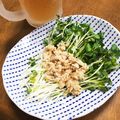 YUKIKI☆'s cooksnap of when they made おつまみ無い？パパッとカイワレツナ缶.