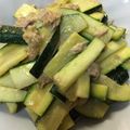 tetsucocco's cooksnap of when they made ズッキーニとツナ缶のつゆマヨ和え.