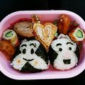 てぃちゃん0004's cooksnap of when they made 簡単キャラ弁♡おむすびまん・こむすびまん.