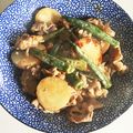 あおまんjapan's cooksnap of when they made 超速！豚肉長いもオクラのめんつゆマヨ炒め.