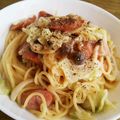 チョイコ's cooksnap of when they made キャベツのクリームチーズパスタ.