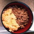 ややしま's cooksnap of when they made お父さんの2色鶏そぼろ丼！.