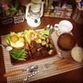 真島吾郎's cooksnap of when they made なすとオクラの夏野菜と肉だんごの甘酢あん.