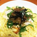 ゆりペチーノ's cooksnap of when they made ササミ☆大葉☆梅☆パスタ☆簡単☆美味しい.