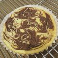 Ma＊Chan's cooksnap of when they made すごくおいしい！簡単チョコレートマーブルチーズケーキ（生クリーム仕立て）.