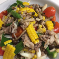 スマイル♡'s cooksnap of when they made ★彩り鮮やか♪夏野菜と豚肉の塩炒め★.