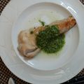 テニキチかん's cooksnap of when they made 白身魚のソテー　ジェノベーゼソース.