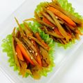ジンベえちゃん's cooksnap of when they made 甘辛♡我が家の定番きんぴらごぼう.