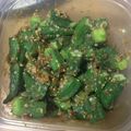 夕飯は６時です's cooksnap of when they made おくらとたたき梅の小鉢。.