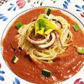 蒼の雫sp's cooksnap of when they made リメイクレシピ（ガスパチョ冷製パスタ）.