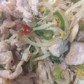 Takamemo's cooksnap of when they made 豚肉ともやしのピリ辛味噌炒め♪.