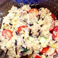 あけちゃんち。's cooksnap of when they made 押し麦とキヌアの和サラダ.