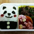 SASH☆'s cooksnap of when they made 簡単！パンダキャラ弁♡♡.