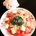 mingxi's cooksnap of when they made 夏野菜と豆腐のお素麺.