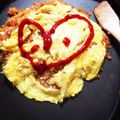 ☆accoco☆'s cooksnap of when they made ～休日のお昼～ホットプレートでオムライス.