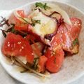 とりてんちゃん's cooksnap of when they made 簡単一品♡トマトとタコのさっぱり和え.