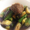 aymks's cooksnap of when they made 梅でさっぱり！茄子とオクラの揚浸し.
