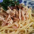 ・x・ゞ's cooksnap of when they made 【簡単】一人暮らしの梅しそ冷製パスタ.