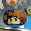クックOMLH6X☆'s cooksnap of when they made クレヨンしんちゃん☆キャラ弁.