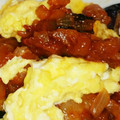 マサマサまぁ's cooksnap of when they made ナスのエビチリふわふわ卵とじ.