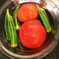 かなこＤＸ's cooksnap of when they made トマトとオクラのお浸し♪♪.
