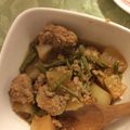 にーなんぐ's cooksnap of when they made 味染み大根と肉団子の煮物♪.