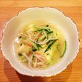 ちーもも♡'s cooksnap of when they made 玉子豆腐の冷たいカニカマ餡かけ.