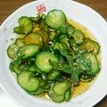 ﾋﾟｯﾌﾟ's cooksnap of when they made きゅうりと大葉の酢の物.