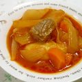 Haru Haru's cooksnap of when they made 牛すじ肉と大根のトマトスープ.