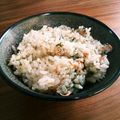 なちゅcafe's cooksnap of when they made 夫も大絶賛♪あおさと桜えびの炊き込みご飯.