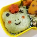 SHYco's cooksnap of when they made 子供が喜ぶ弁当☆かえるトリオおにぎり.