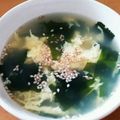 ぷよもも's cooksnap of when they made 玉子とワカメのスープ.