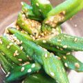 手作り★ママ's cooksnap of when they made オクラのごま和え.