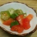 みぽぴぽ's cooksnap of when they made 簡単！トマトとオクラのおひたし.