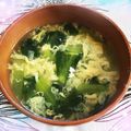K0A9O0R8U♪'s cooksnap of when they made ふわふわトロトロ卵スープ〜改.