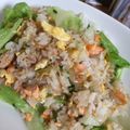 ＊わ　ぁ＊'s cooksnap of when they made 本格的に作る鮭とレタスのチャーハン.