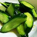 ユーロン's cooksnap of when they made キュウリのハチミツショウガ漬け.