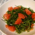 yasutonton's cooksnap of when they made おかひじきとグレープフルーツのマリネ.