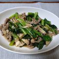 いちご＆大福's cooksnap of when they made 牛肉と舞茸と小松菜のオイスターソース炒め.