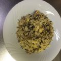 おくとぱすがーでん's cooksnap of when they made 焦がし醤油薫る～♪大葉じゃこウメ炒飯.