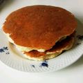 みちちる's cooksnap of when they made 卵なしのふわふわパンケーキ.